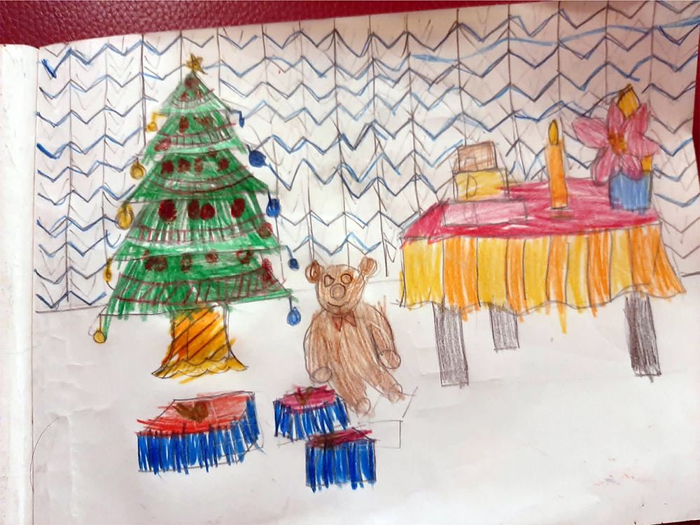 Painting by Adrita Sanyal, 7 years old