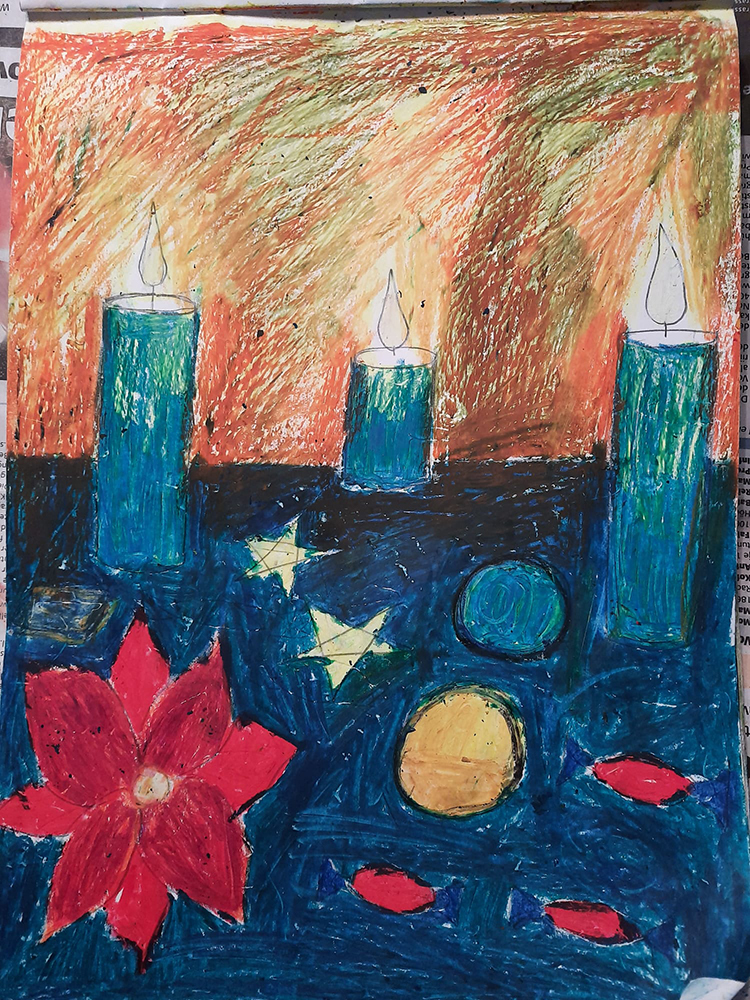 Painting by Srihan Kundu 7-years-old